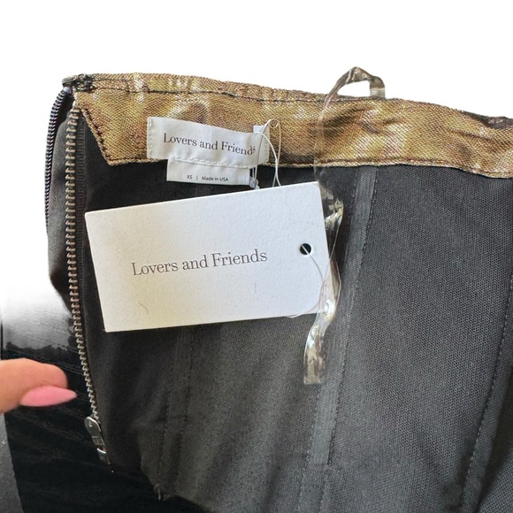 LOVERS AND FRIENDS - NWT Seraphina Gown in Gold Sz XS - Picture 9 of 9